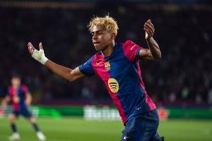 开云 体育-欧冠赛季10佳球：亚马尔对阵国米搓射当选最佳，劳塔罗、赖斯上榜